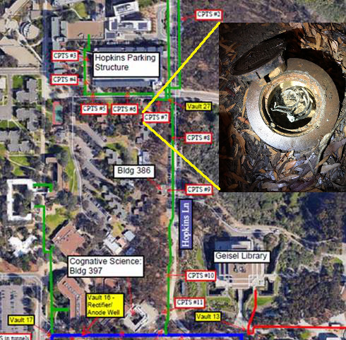 Cathodic Protection Wells on UCSD Campus